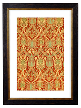 Load image into Gallery viewer, Velvet Broche - William Morris Pattern Artwork Print. Framed Wall Art PictureVintage Frog T/APictures &amp; Prints
