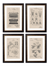 Load image into Gallery viewer, Victorian Patent Designs, Prints of Vintage Blueprints - 1900s Artwork Print. Framed Wall Art PictureVintage Frog T/APictures &amp; Prints
