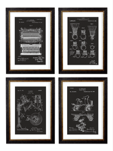 Load image into Gallery viewer, Victorian Patent Designs, Prints of Vintage Blueprints - 1900s Artwork Print. Framed Wall Art PictureVintage Frog T/APictures &amp; Prints
