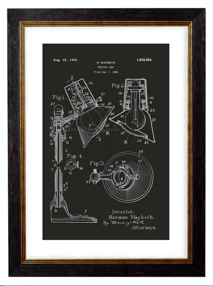 Victorian Patent Designs, Prints of Vintage Blueprints - 1900s Artwork Print. Framed Wall Art PictureVintage Frog T/APictures & Prints