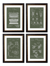 Load image into Gallery viewer, Victorian Patent Designs, Prints of Vintage Blueprints - 1900s Artwork Print. Framed Wall Art PictureVintage Frog T/APictures &amp; Prints
