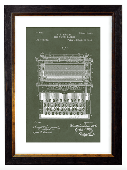 Victorian Patent Designs, Prints of Vintage Blueprints - 1900s Artwork Print. Framed Wall Art PictureVintage Frog T/APictures & Prints