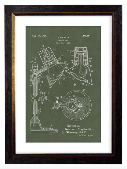 Victorian Patent Designs, Prints of Vintage Blueprints - 1900s Artwork Print. Framed Wall Art PictureVintage Frog T/APictures & Prints