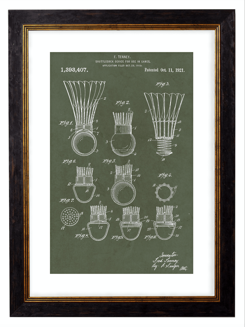 Victorian Patent Designs, Prints of Vintage Blueprints - 1900s Artwork Print. Framed Wall Art PictureVintage Frog T/APictures & Prints