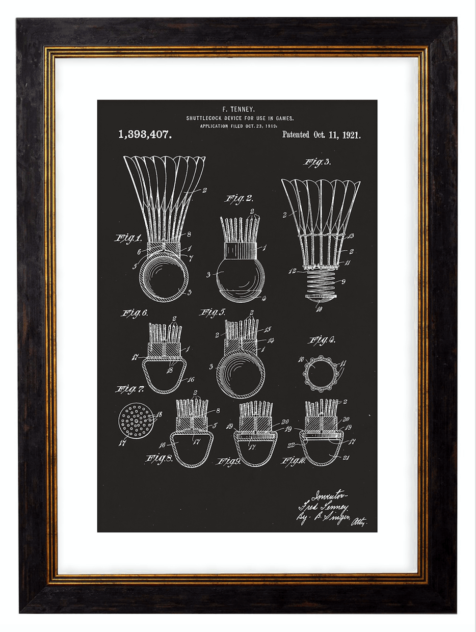 Victorian Patent Designs, Prints of Vintage Blueprints - 1900s Artwork Print. Framed Wall Art PictureVintage Frog T/APictures & Prints