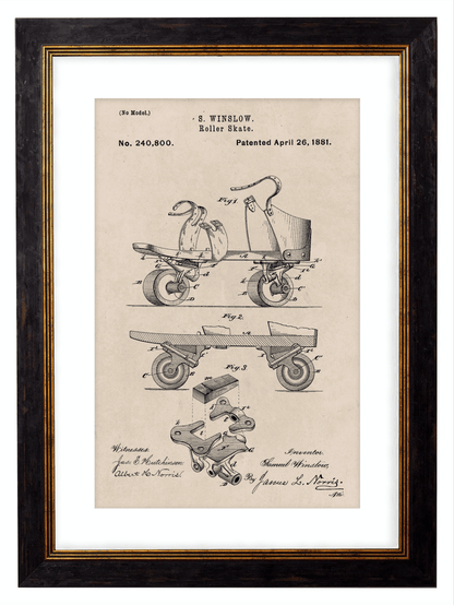 Victorian Patent Designs, Prints of Vintage Blueprints - 1900s Artwork Print. Framed Wall Art PictureVintage Frog T/APictures & Prints