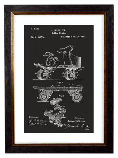 Victorian Patent Designs, Prints of Vintage Blueprints - 1900s Artwork Print. Framed Wall Art PictureVintage Frog T/APictures & Prints