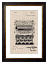 Load image into Gallery viewer, Victorian Patent Designs, Prints of Vintage Blueprints - 1900s Artwork Print. Framed Wall Art PictureVintage Frog T/APictures &amp; Prints
