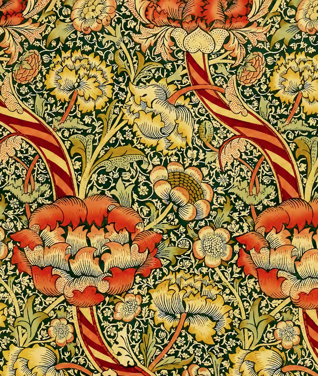 Wandle Chintz - William Morris Pattern Artwork Print. Framed Wall Art PictureVintage Frog T/APictures & Prints