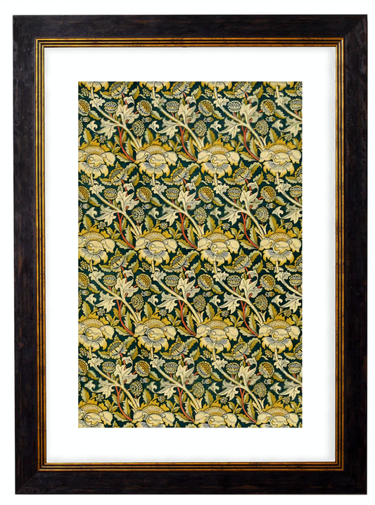 Wey - William Morris Pattern Artwork Print. Framed Wall Art PictureVintage Frog T/APictures & Prints
